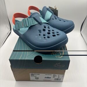Chaco Chillos Clogs Ocean Blue Women's Size 8 Slip-On Comfort Foam Sandals New